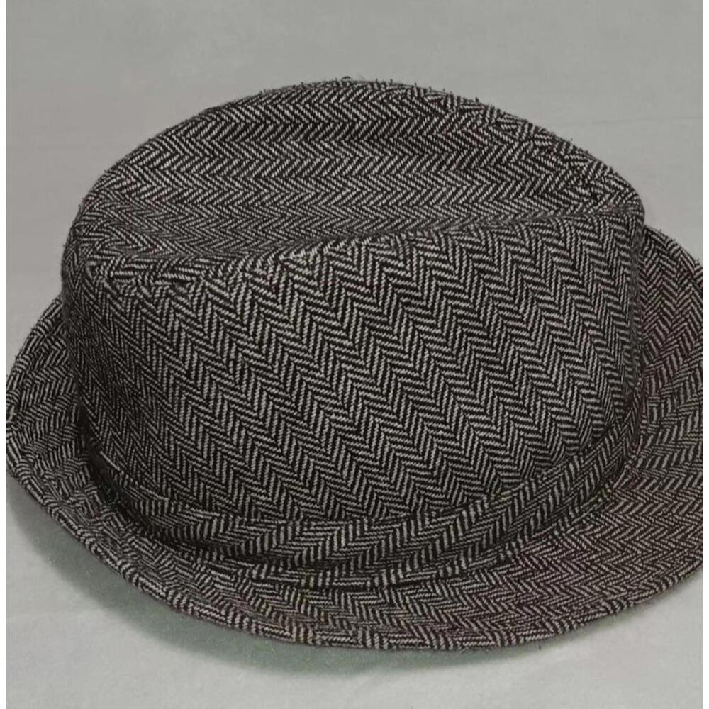 Magid Hats Fedora Grey And Black Stripes 100% Polyester - Picture 2 of 6
